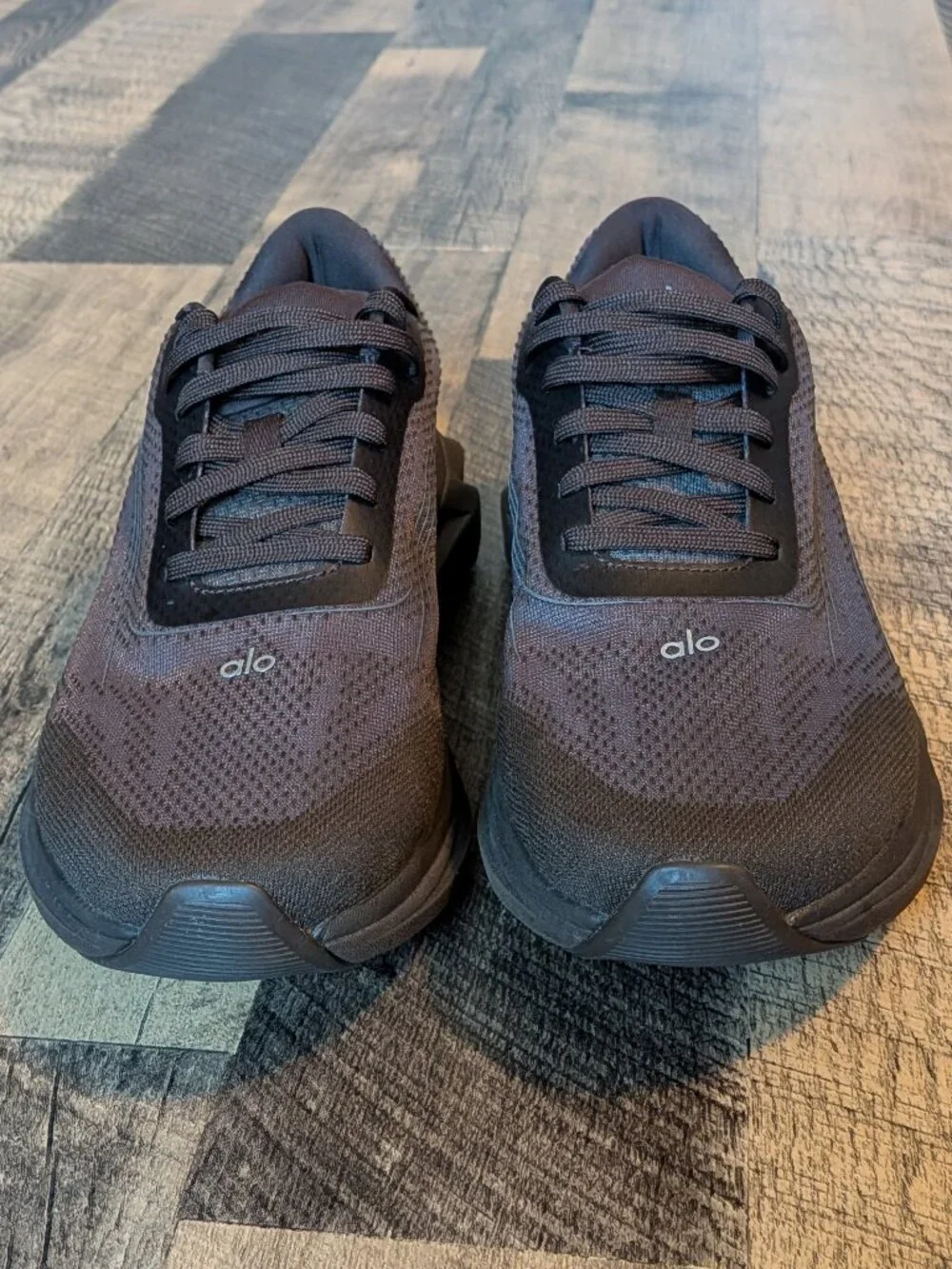 Alo Runner Shoes Espresso Breathable Mesh Upper